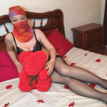 See Sweet_KiraX playing with her big melons